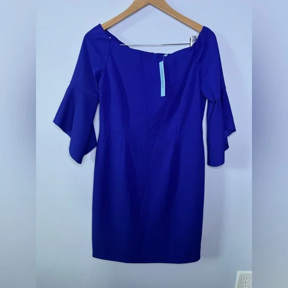 Antonio Melani Rosaleen Blue Bell Sleeve Dress NWT Size 10 - Picture 2 of 7